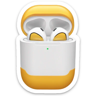 airpod with earwax sticker