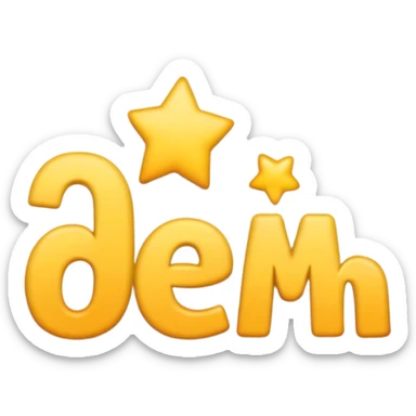 Emoji likr the 100!! emoji but instead it says Dem! sticker