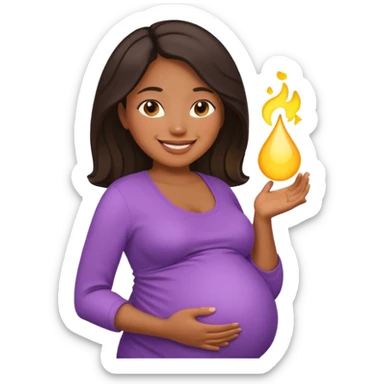 Pregnant women of color sticker