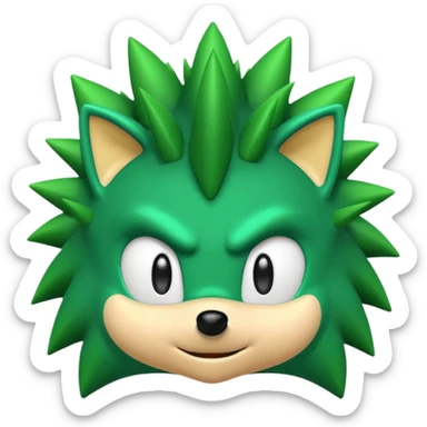 yeşil sonic sticker