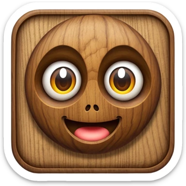 Walnut emoji. Just a walnut. sticker