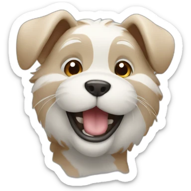 happy animal sticker