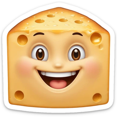 I want an overly excited face that says “I am so excited, I cannot contain. With eyes tightly squeezed together and a big cheesy grin emoji. sticker