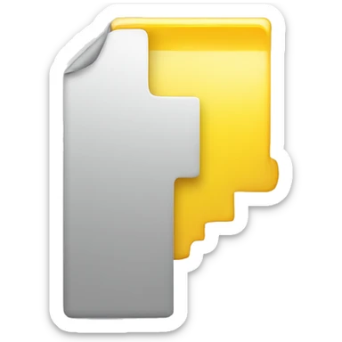 Yellow downloading icon sticker