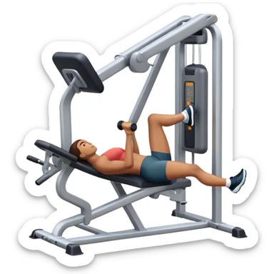 guy leg-extension quadriceps machine sticker