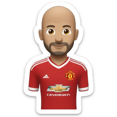 Ten hag maillot Manchester united  sticker