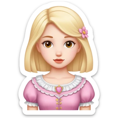 Girl hear pretty  sticker