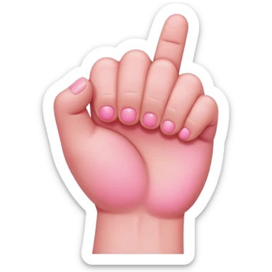 baby’s fist sticker