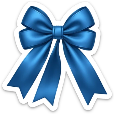Laço azul escuro sticker