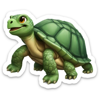 turtle on dragon sticker