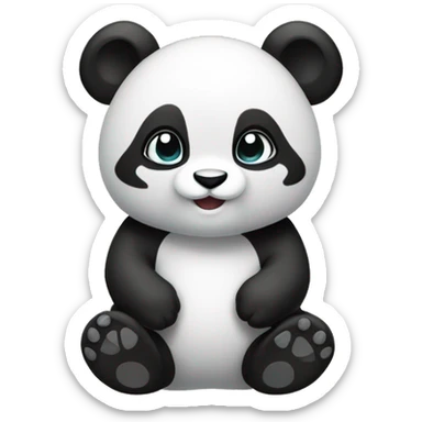 pandita amigable de Spandy store sticker