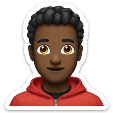 I'm taking a photo in a black short tracksuit sticker