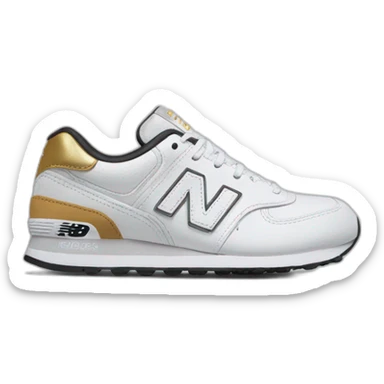 White new balance sticker