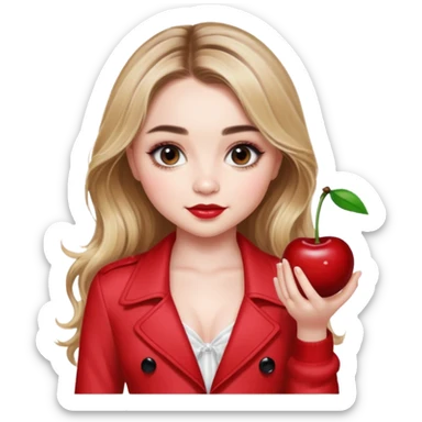 Sabrina carpenter cherry baby body mist   sticker