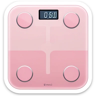 Light pink body weight scale  sticker