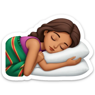 mexican female sleeping sticker