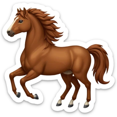 Create mustang horse emoji sticker