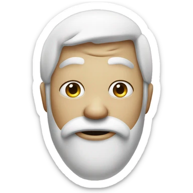 Drool emoji but the drool is white  sticker