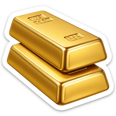 3 gold bar sticker