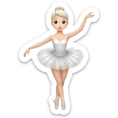 Bailarina de ballet cuerpo completo sticker