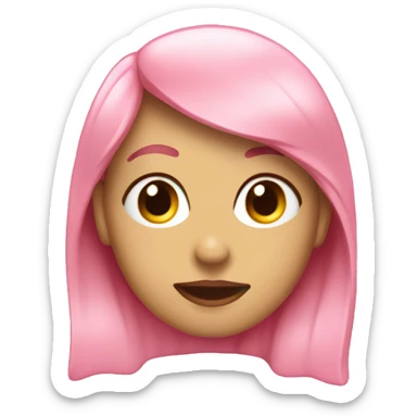 Coração rosa claro com glitter sticker