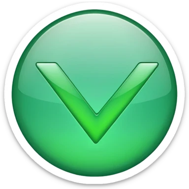 green check mark sticker