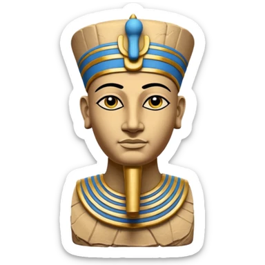 a statue of Ramses II sticker