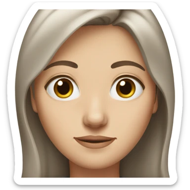 white-woman-slight-wrinkles-around-eyes-shorter-brown-hair-half-closed-blue-eyes sticker