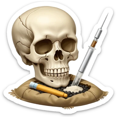 череп череп снюс насвай герыч! sticker