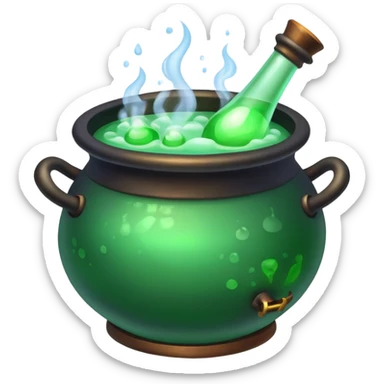 a cauldron of potions  sticker