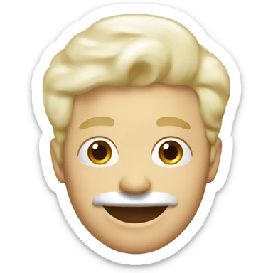 Channel white cream  sticker