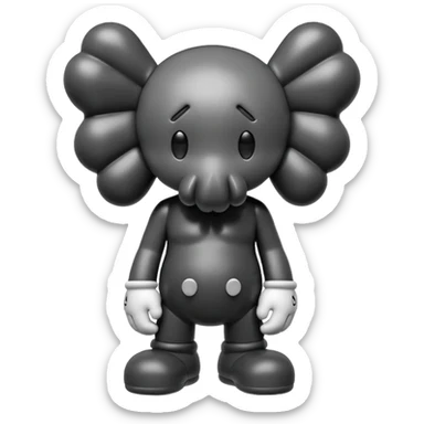 Kaws figure  sticker