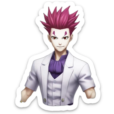 Hisoka from Hunter x Hunter sticker
