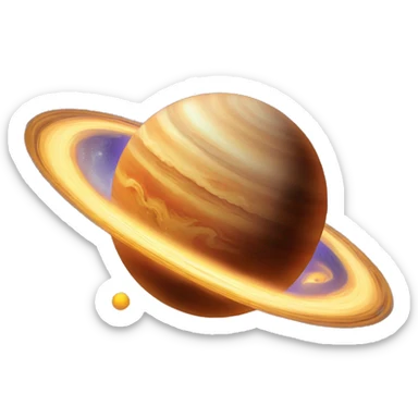 Planet whoosh motion comet streak orbit sticker