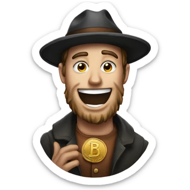 Mr beast with a penny with a withered hat sticker