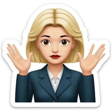 laura palmer hands' gesture sticker