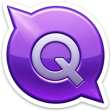 glitter purple symbol cancel sticker