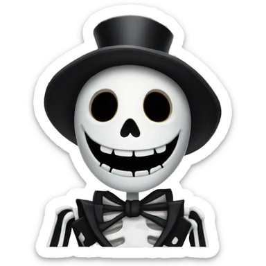 Jack the skeleton  sticker