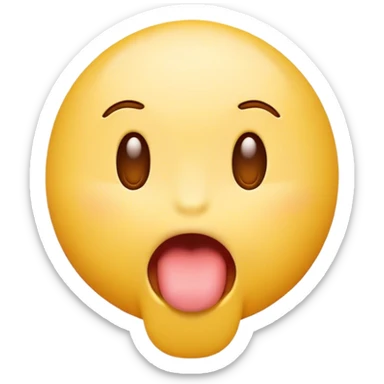 Cleats an emoji sticking its tongue from side to side sticker