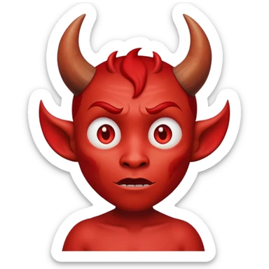 The devil watching Cocomelon sticker