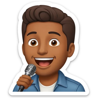 Happy Rock Pop Latino Music Male Singer in his 30s sticker