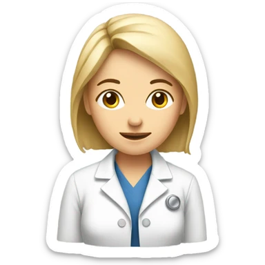Clinical research women  sticker