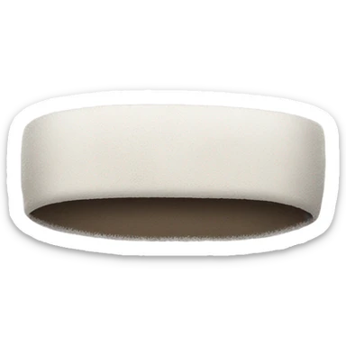 White headband with dirt on it  sticker