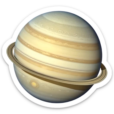 Saturn with 2nd largest moon sticker