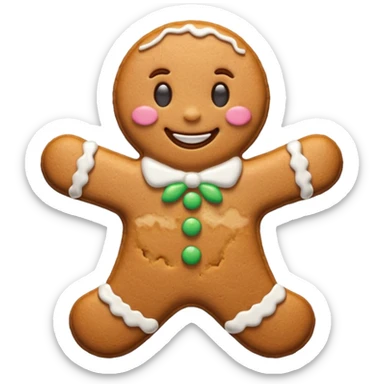 Galleta de jengibre clásica sticker