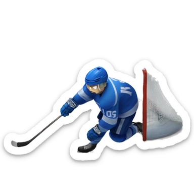 Number 46 on li royals scoring a goal hockey sticker