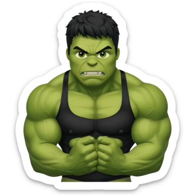 hulk  de sutiã sticker