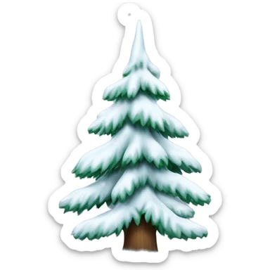 Fir tree with snow  sticker