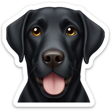 Black Labrador  sticker