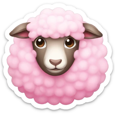 Cute Pink sheep sticker
